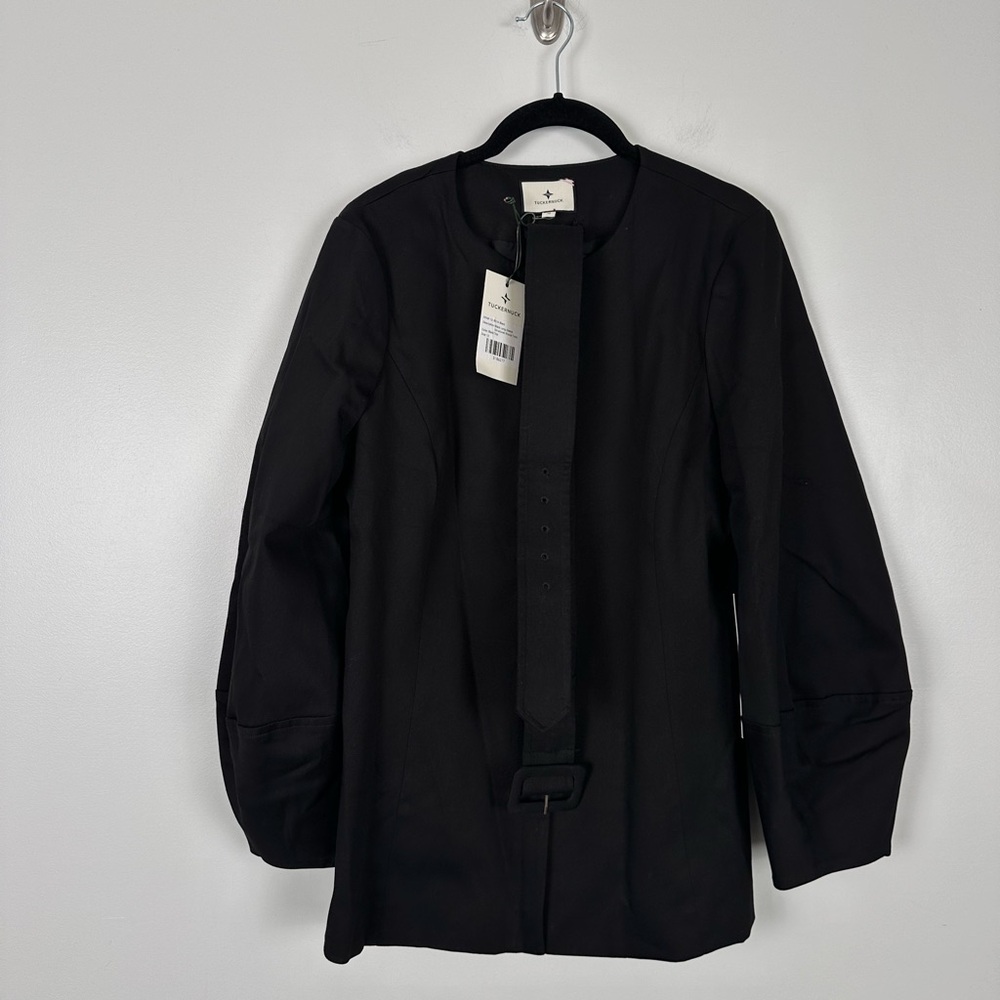 TUCKERNUCK Black Long Sleeve Structured Rhoda Tunic Top NEW - Picture 6 of 12